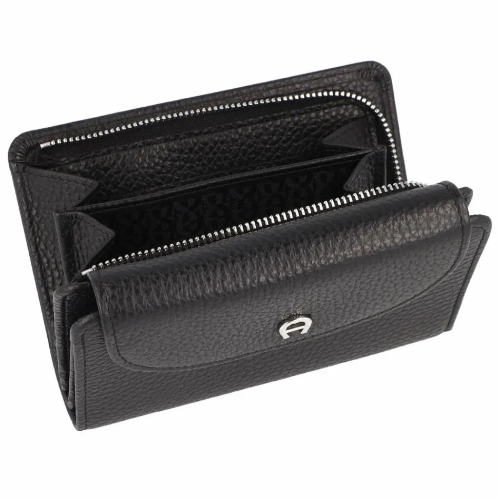Damen AIGNER Geldbörse RFID Schutz Leder 14 cm