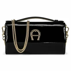 Clearance AIGNER Handtasche RFID Schutz Leder 19 cm black