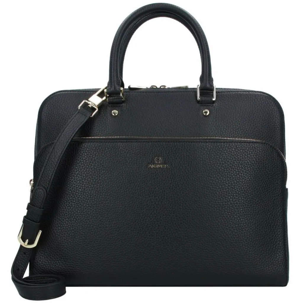AIGNER Laptoptaschen|Aktentaschen<Ivy Laptoptasche Leder 29 cm black