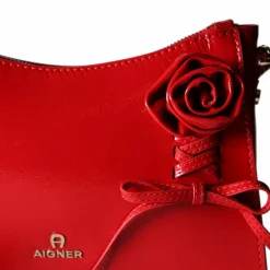 AIGNER Schultertaschen<Ivy Schultertasche Leder 24 cm lipstick red