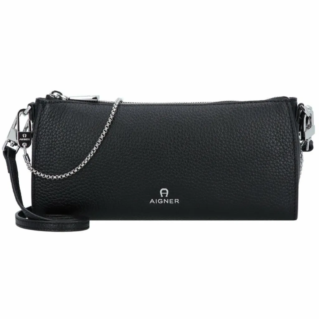 AIGNER Schultertaschen<Ivy Schultertasche Leder 25 cm black 1