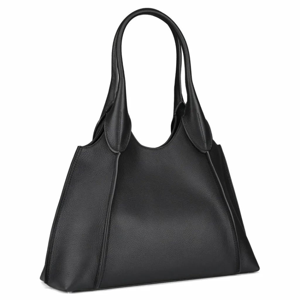 AIGNER Schultertaschen|Henkeltaschen<Kayla Schultertasche Leder 49 cm black