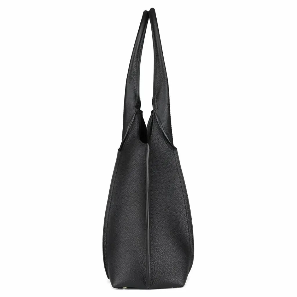 AIGNER Schultertaschen|Henkeltaschen<Kayla Schultertasche Leder 49 cm black