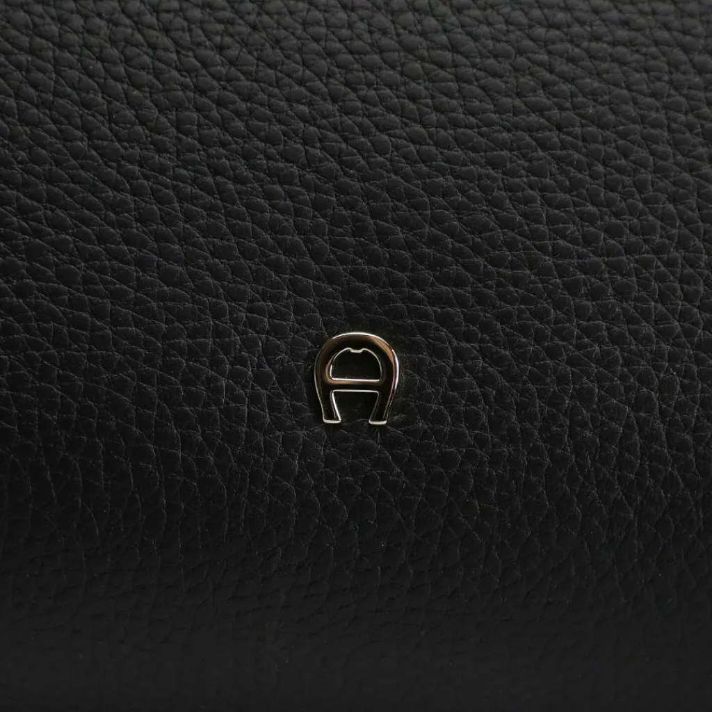 AIGNER Schultertaschen|Henkeltaschen<Kayla Schultertasche Leder 49 cm black