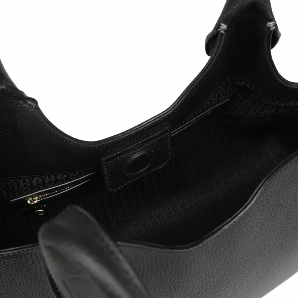 AIGNER Schultertaschen|Henkeltaschen<Kayla Schultertasche Leder 49 cm black