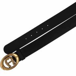 AIGNER Damengürtel<Logo Gürtel Leder black