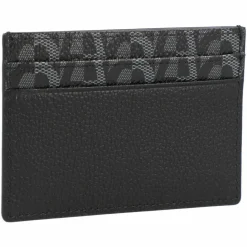 AIGNER Visitenkartenetuis<Logo Kreditkartenetui Leder 10 cm black