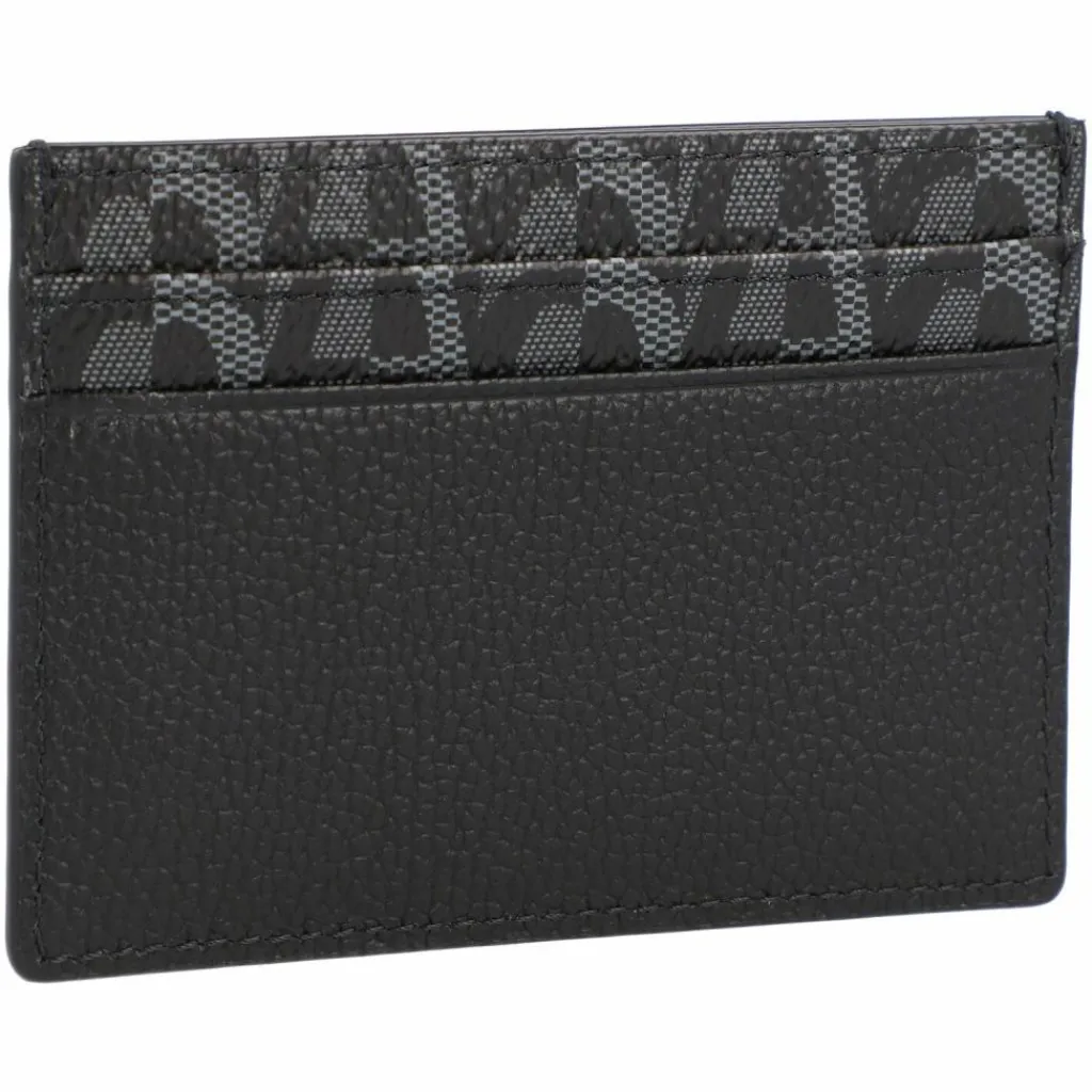 AIGNER Visitenkartenetuis<Logo Kreditkartenetui Leder 10 cm black