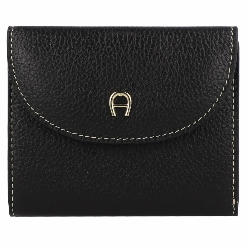 AIGNER Damengeldbörsen Querformat<Miranda Geldbörse RFID Schutz Leder 11 cm black