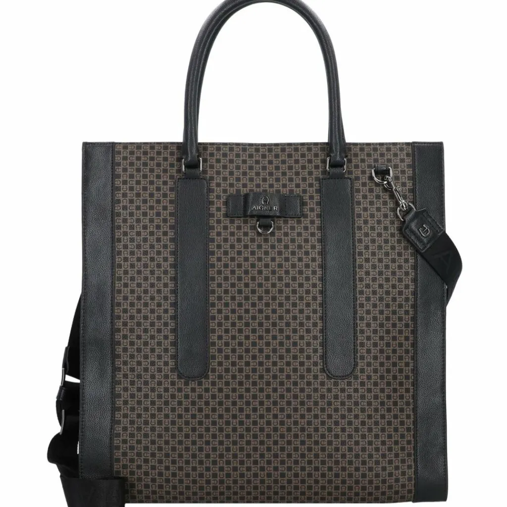 AIGNER Shopper|Henkeltaschen<The Core Shopper Tasche Leder 39 cm Laptopfach dadino brown