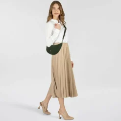 Outlet AIGNER Zita Umhängetasche Leder 30 cm dark olive