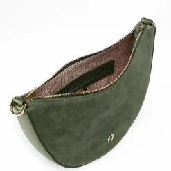 Outlet AIGNER Zita Umhängetasche Leder 30 cm dark olive