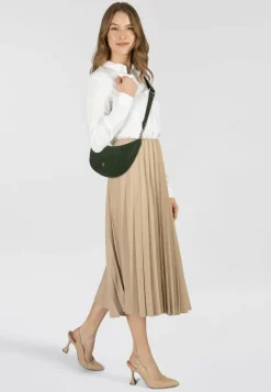 Outlet AIGNER Zita Umhängetasche Leder 30 cm dark olive