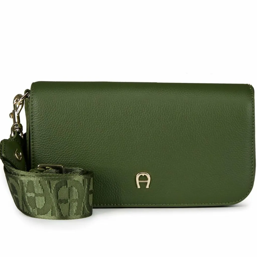 AIGNER Umhängetaschen<Zita Umhängetasche Leder 23 cm dark olive
