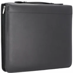 Alassio Mappen Aller Art<Arezzo Schreibmappe Leder 36 cm schwarz