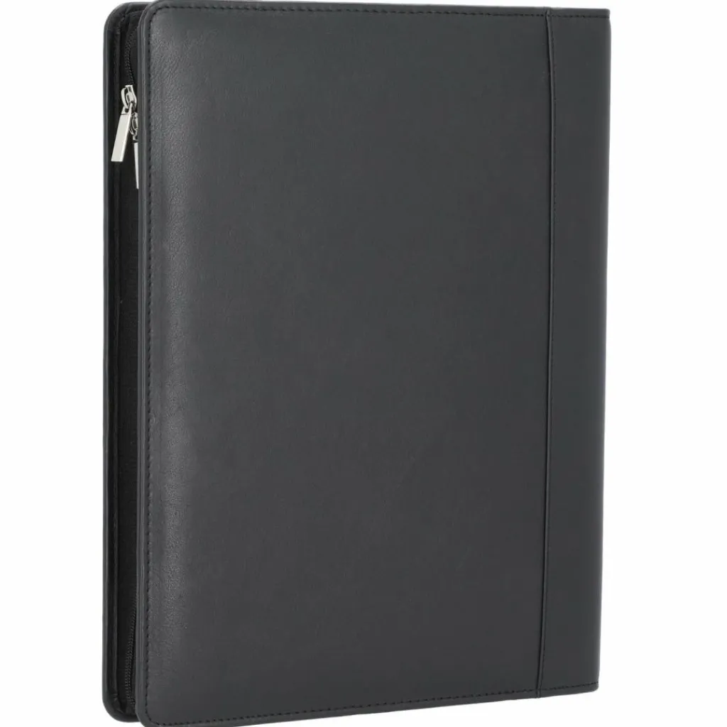 Hot Alassio Bosa Schreibmappe Leder 35 cm schwarz