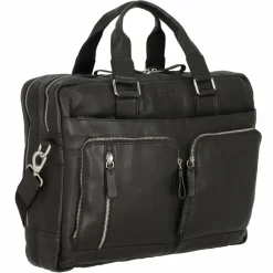 Alassio Laptoptaschen|Aktentaschen<Campo Aktentasche Leder 42 cm Laptopfach schwarz