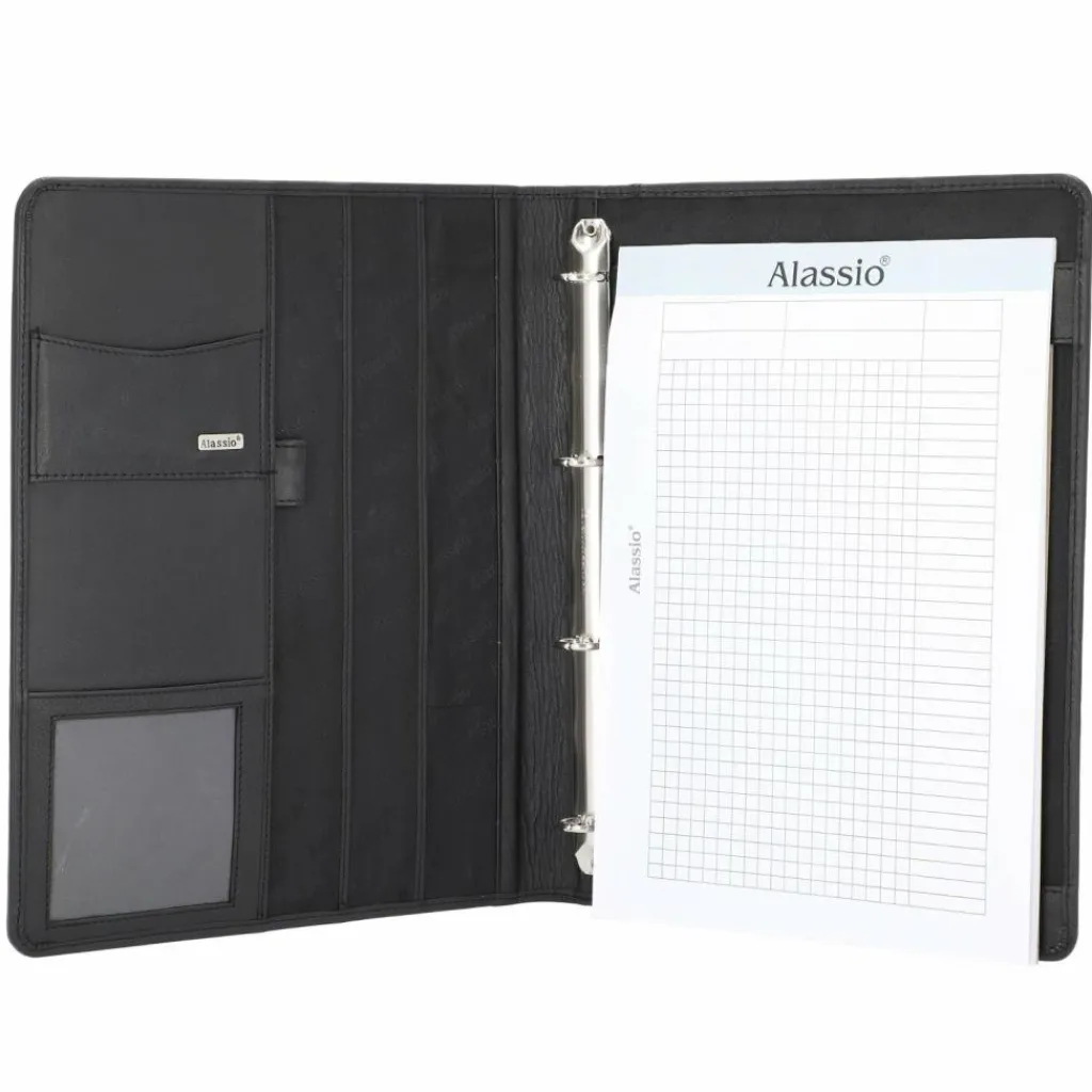 Alassio Mappen Aller Art<Cremona II Schreibmappe Leder 32 cm schwarz