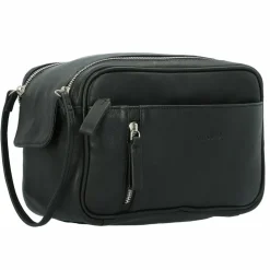 Alassio Kulturbeutel<Kulturbeutel Leder 24.5 cm schwarz