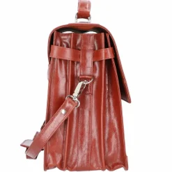 Alassio Laptoptaschen|Aktentaschen<Mocca Aktentasche Leder 38 cm Laptopfach cognac