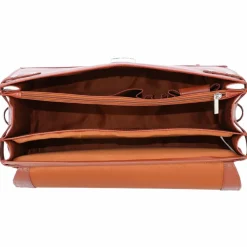 Alassio Laptoptaschen|Aktentaschen<Mocca Aktentasche Leder 38 cm Laptopfach cognac