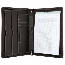 Hot Alassio Monaco Schreibmappe Leder 34 cm dunkelbraun-antik