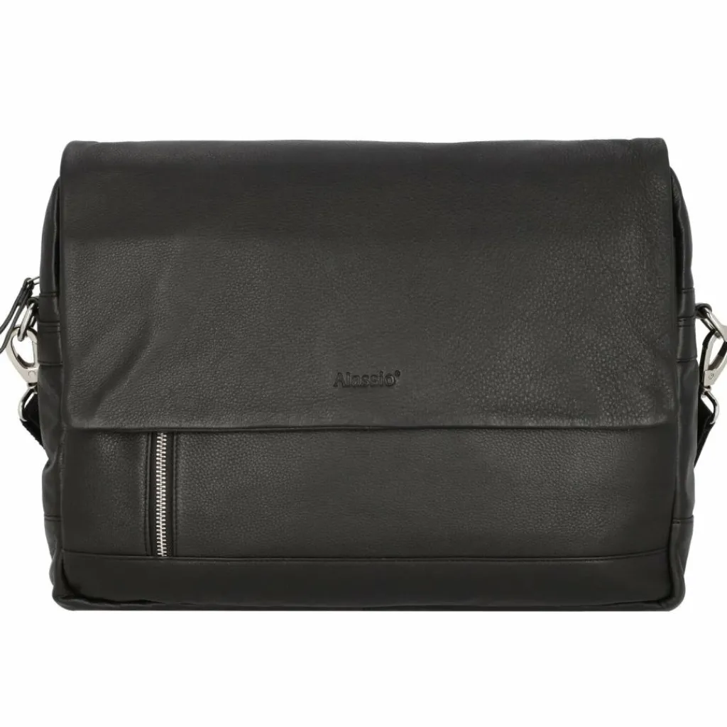 Online Alassio Oro Messenger Leder 38 cm Laptopfach schwarz