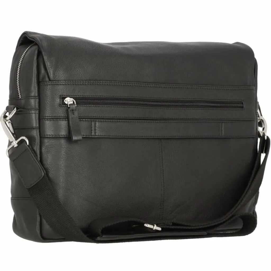 Online Alassio Oro Messenger Leder 38 cm Laptopfach schwarz