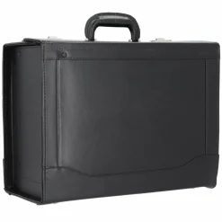 Alassio Pilotenkoffer Leder 45 cm Laptopfach schwarz