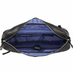 New Alassio Tiber Aktentasche Leder 41 cm Laptopfach schwarz