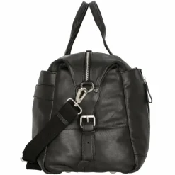 New Alassio Topo Weekender Reisetasche Leder 50 cm schwarz