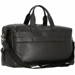 New Alassio Topo Weekender Reisetasche Leder 50 cm schwarz