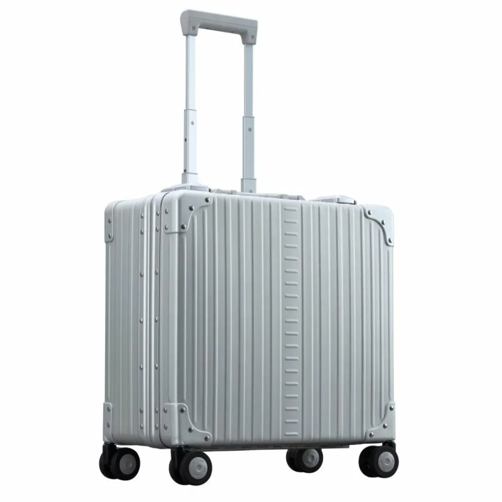 Discount Aleon Deluxe 4-Rollen Businesstrolley 45 cm platinum