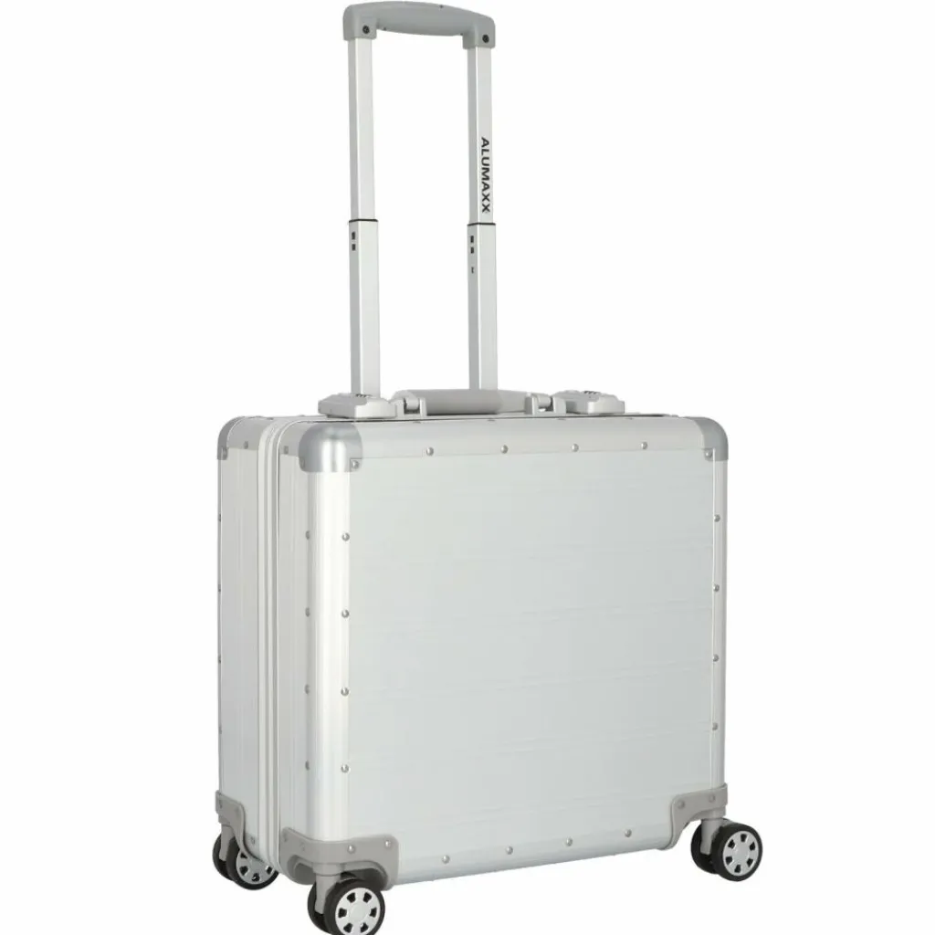 Online Alumaxx Gemini 4-Rollen Pilotenkoffer 42,5 cm Laptopfach silber matt