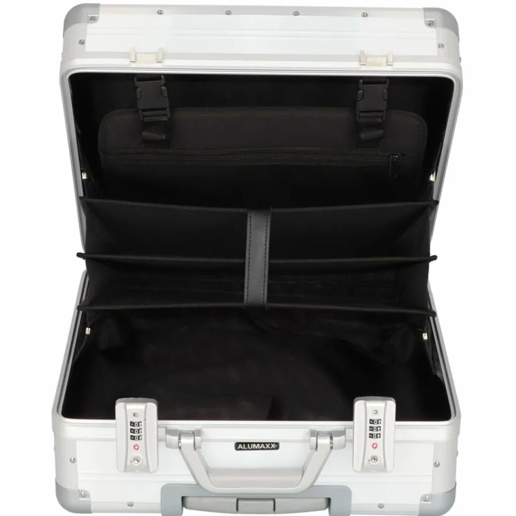 Online Alumaxx Gemini 4-Rollen Pilotenkoffer 42,5 cm Laptopfach silber matt