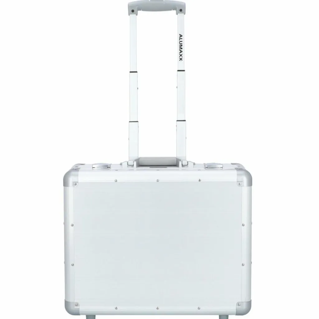 New Alumaxx 2-Rollen Businesstrolley Laptopfach 37 cm silber matt