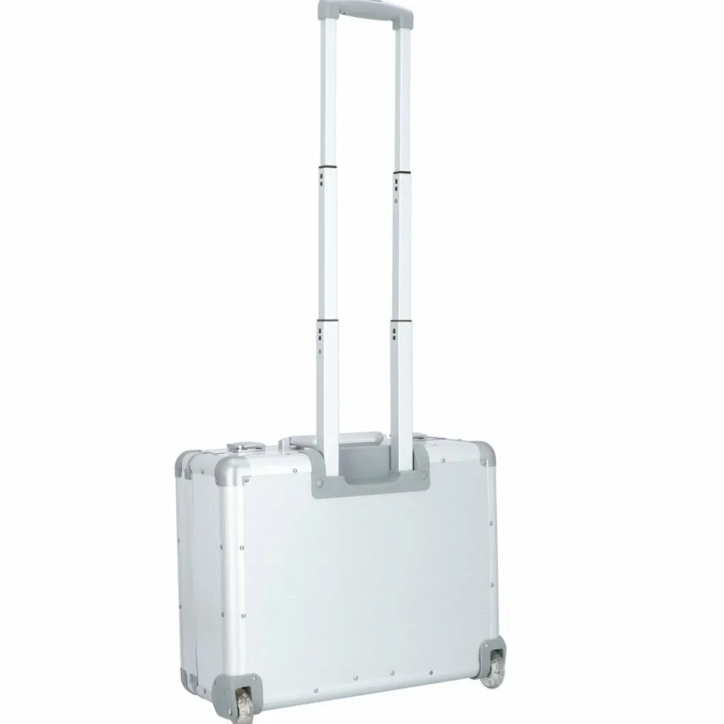 New Alumaxx 2-Rollen Businesstrolley Laptopfach 37 cm silber matt