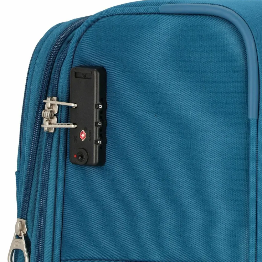 Discount American Tourister Blazing Ride 4 Rollen Kofferset 3-teilig mit Dehnfalte teal-orange
