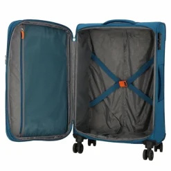 Discount American Tourister Blazing Ride 4 Rollen Kofferset 3-teilig mit Dehnfalte teal-orange