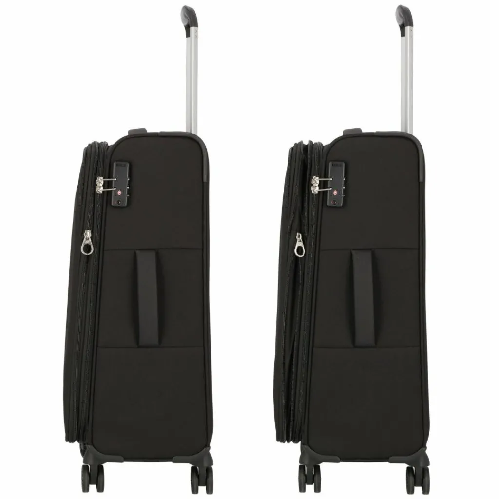 American Tourister Koffersets Als Weichgepäck|Koffersets 3-Teilig<Blazing Ride 4 Rollen Kofferset 3-teilig mit Dehnfalte black-grey