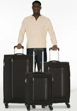 American Tourister Koffersets Als Weichgepäck|Koffersets 3-Teilig<Blazing Ride 4 Rollen Kofferset 3-teilig mit Dehnfalte black-grey