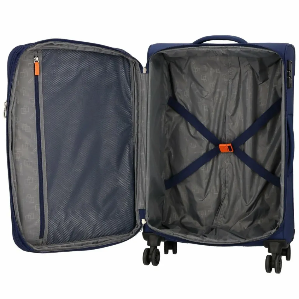 American Tourister Koffersets Als Weichgepäck|Koffersets 3-Teilig<Blazing Ride 4 Rollen Kofferset 3-teilig mit Dehnfalte navy-orange