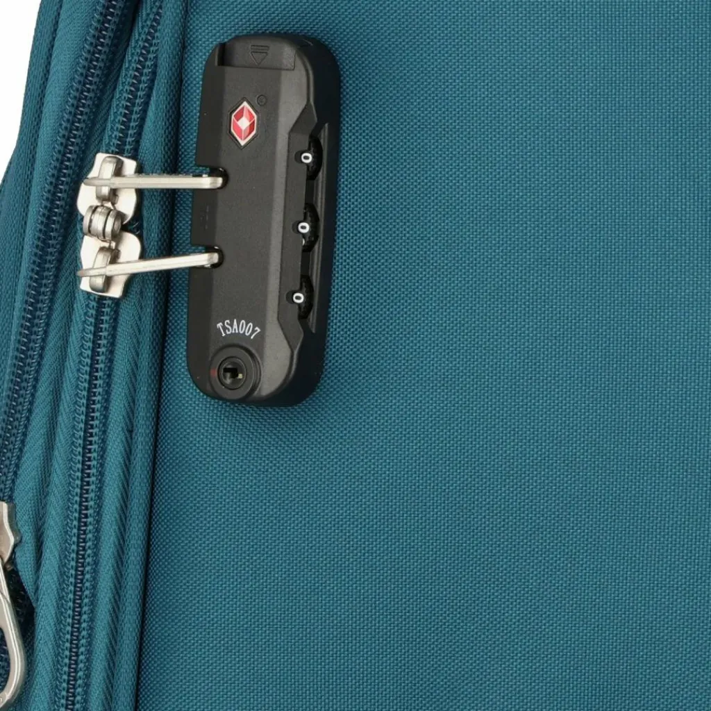 Clearance American Tourister Deep Dive 4 Rollen Trolley 67 cm mit Dehnfalte teal-lime