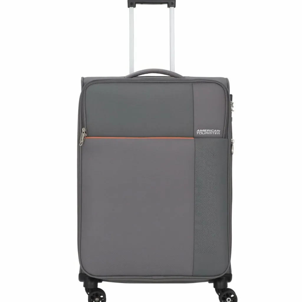 American Tourister Weichgepäck|4-Rollen Koffer<Fun Cruise 4 Rollen Trolley 68 cm grey orange