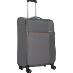 American Tourister Weichgepäck|4-Rollen Koffer<Fun Cruise 4 Rollen Trolley 68 cm grey orange