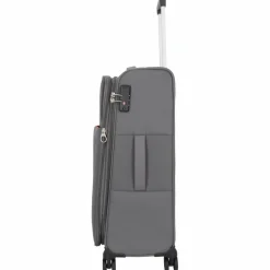 American Tourister Weichgepäck|4-Rollen Koffer<Fun Cruise 4 Rollen Trolley 68 cm grey orange