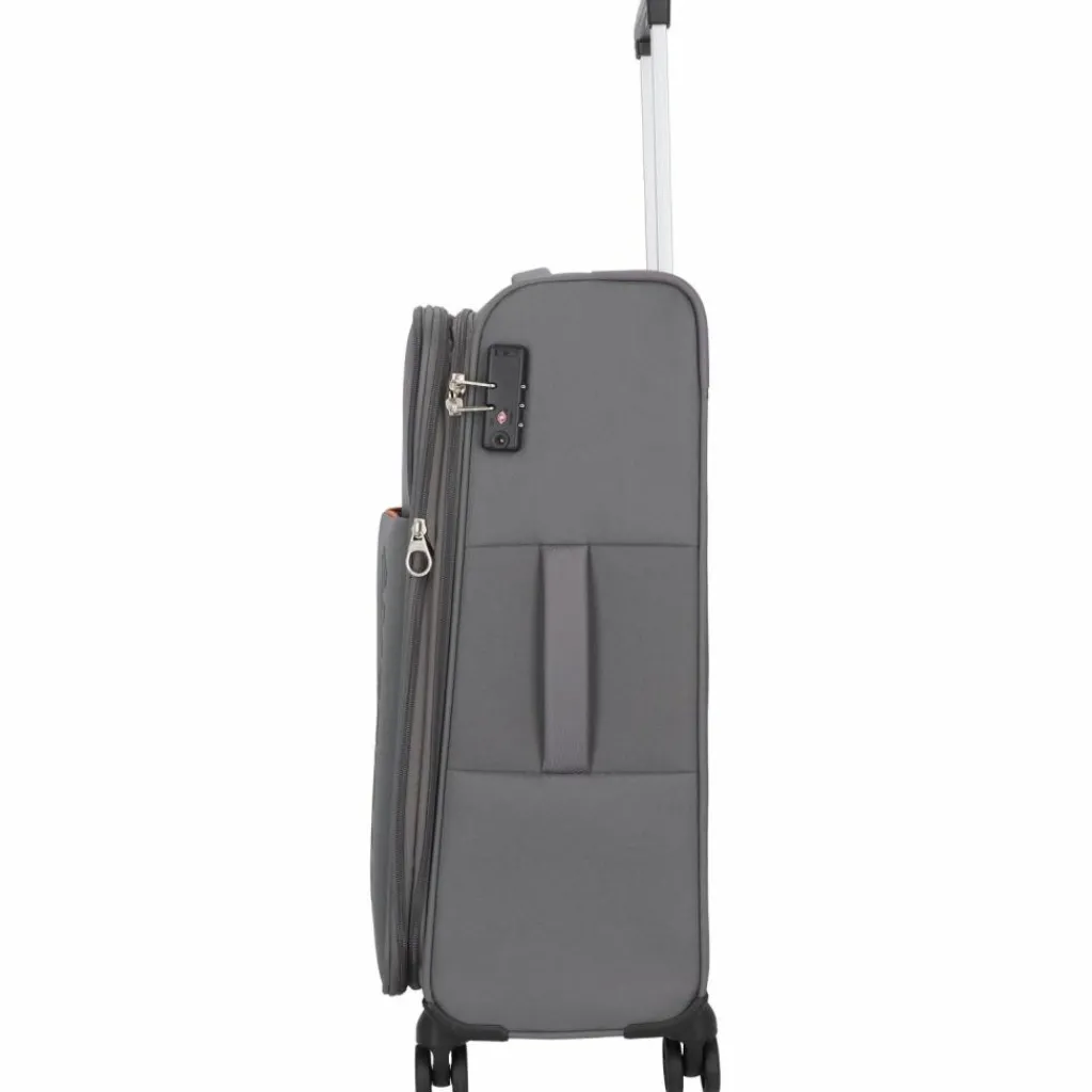 American Tourister Weichgepäck|4-Rollen Koffer<Fun Cruise 4 Rollen Trolley 68 cm grey orange