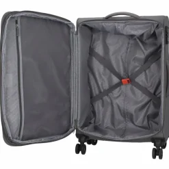 American Tourister Weichgepäck|4-Rollen Koffer<Fun Cruise 4 Rollen Trolley 68 cm grey orange