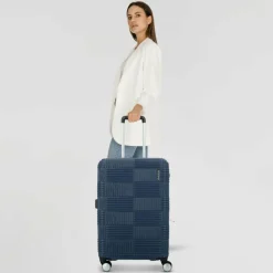 American Tourister Hartgepäck|4-Rollen Koffer<Geoblast 4 Rollen Trolley 66 cm dark blue