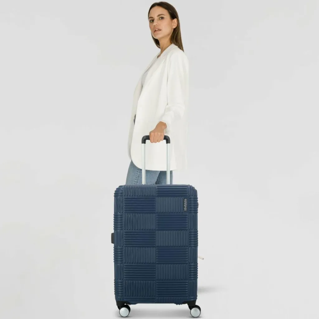 American Tourister Hartgepäck|4-Rollen Koffer<Geoblast 4 Rollen Trolley 66 cm dark blue